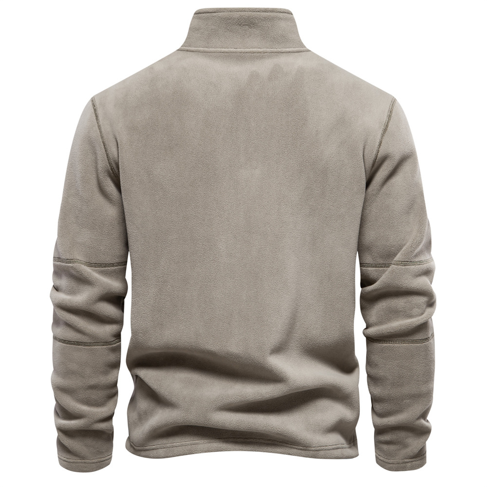 Rollkragenpullover mit halbem Reißverschluss für Männer