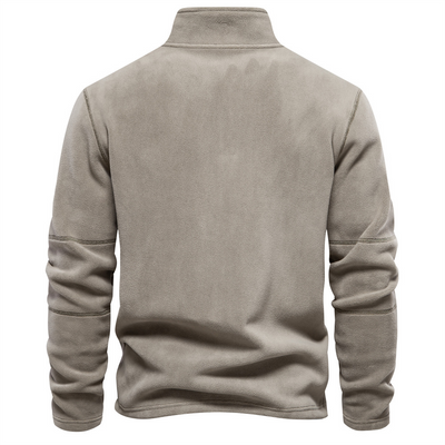 Rollkragenpullover mit halbem Reißverschluss für Männer