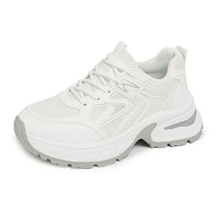 Damen Sportliche Sneakers mit atmungsaktivem Obermaterial und modernem Design in Weiß
