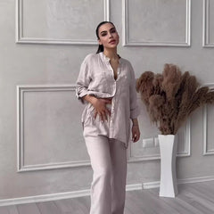 Kelen™ | Urban Stilvolles Hemd und Hosen-Set in Grau