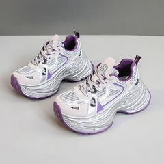 Damen Chunky Sneakers mit innovativem Design und komfortabler Dämpfung in Lila