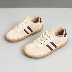 Damen modische Sneakers mit rutschfester Sohle und atmungsaktiver Konstruktion in Beige