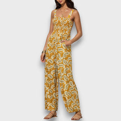 Seraphie – Floraler Jumpsuit in Gelb