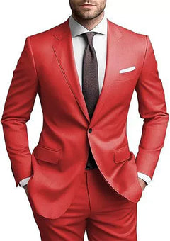 Herren Hochzeitsgast Anzug | Blazer und Hosen in Red
