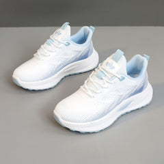 Damen Sportliche Lauf-Sneaker mit atmungsaktivem Mesh-Obermaterial und dämpfender Laufsohle in Blau