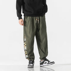 Satoshi | Japanische Cordhose in Grün
