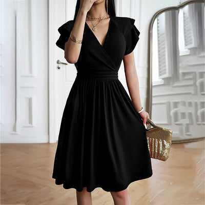 Eleganza™ – Damen Midikleid mit V-Ausschnitt für Elegante Anlässe
