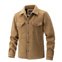 Amadeo | Herren Hemdjacke in Hellbraun