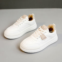 Damen Sportliche Sneaker mit atmungsaktiver Mesh-Oberfläche und ergonomischer Dämpfung in Beige
