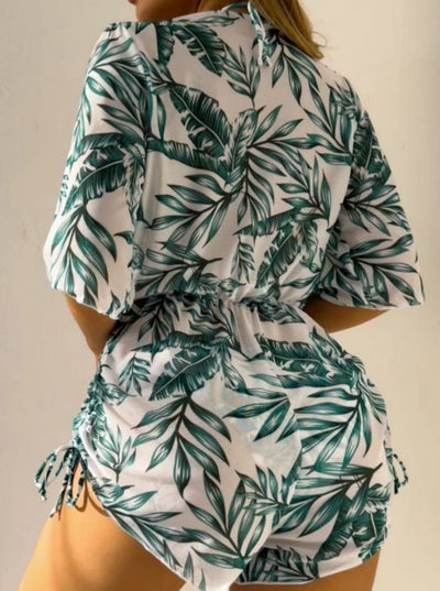 Magali® | Sexy dreiteiliger Bikini mit tropischem Print