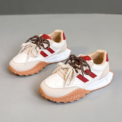 Damen Sportliche Chunky Sneakers mit rutschfester Sohle und atmungsaktiver Mesh-Oberfläche in Rot