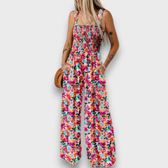 Seraphie – Floraler Jumpsuit in Rosa