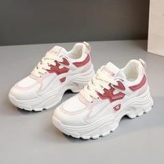 Damen Komfortable und moderne Chunky Sneakers in Rosa