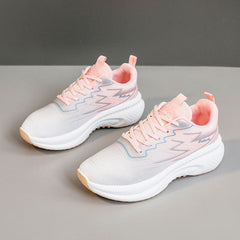 Damen Sportliche Laufschuhe mit atmungsaktivem Mesh-Obermaterial und dämpfender Sohle in Pink