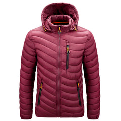 Luigi | Leichte Winterjacke für Herren in Weinrot