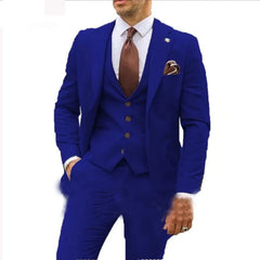 Herrenanzug Slim Fit für Hochzeitsgäste | 3-teilig in Dunkelblau