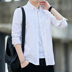 Sven | Herren Slim Button-Down Hemd in Weiß