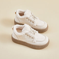 Damen Sneaker mit kuscheligem Innenfutter und dämpfender Laufsohle in Beige
