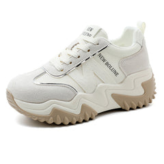 Damen Sportliche Chunky Sneakers mit ergonomischem Design in Beige