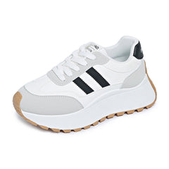 Damen Sneaker mit dämpfender Laufsohle und atmungsaktivem Obermaterial in Weiß
