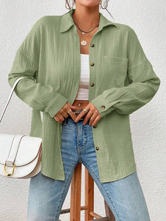 Kireliae - Hemd mit Button-down-Kragen in Grün