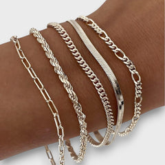 Ellis – Armband-Set in Silber