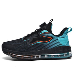 Damen Sportschuhe mit innovativem Dämpfungssystem und atmungsaktiver Mesh-Oberfläche in Schwarzgrün