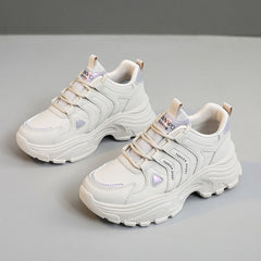 Damen Sportliche Chunky Sneakers mit ergonomischer Dämpfungstechnologie in Grau