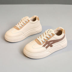 Damen modische Sneakers mit komfortabler Plattform und sportlichen Akzenten in Khaki
