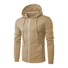 Damen Kapuzensweatjacke mit hochwertigem Fleece-Innenfutter und bequemem Schnitt in Camel