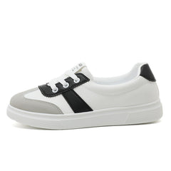 Damen sportliche Sneaker mit atmungsaktiver Sohle und modischem Design in Schwarz