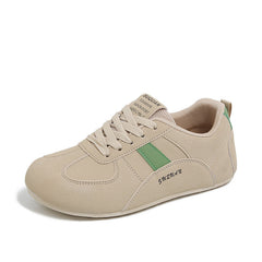 Damen Sportliche Sneakers mit atmungsaktiver Konstruktion und rutschfester Laufsohle in Khaki