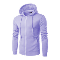 Damen Kapuzensweatjacke mit hochwertigem Fleece-Innenfutter und bequemem Schnitt in Helllila