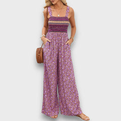 Seraphie – Floraler Jumpsuit in Violett