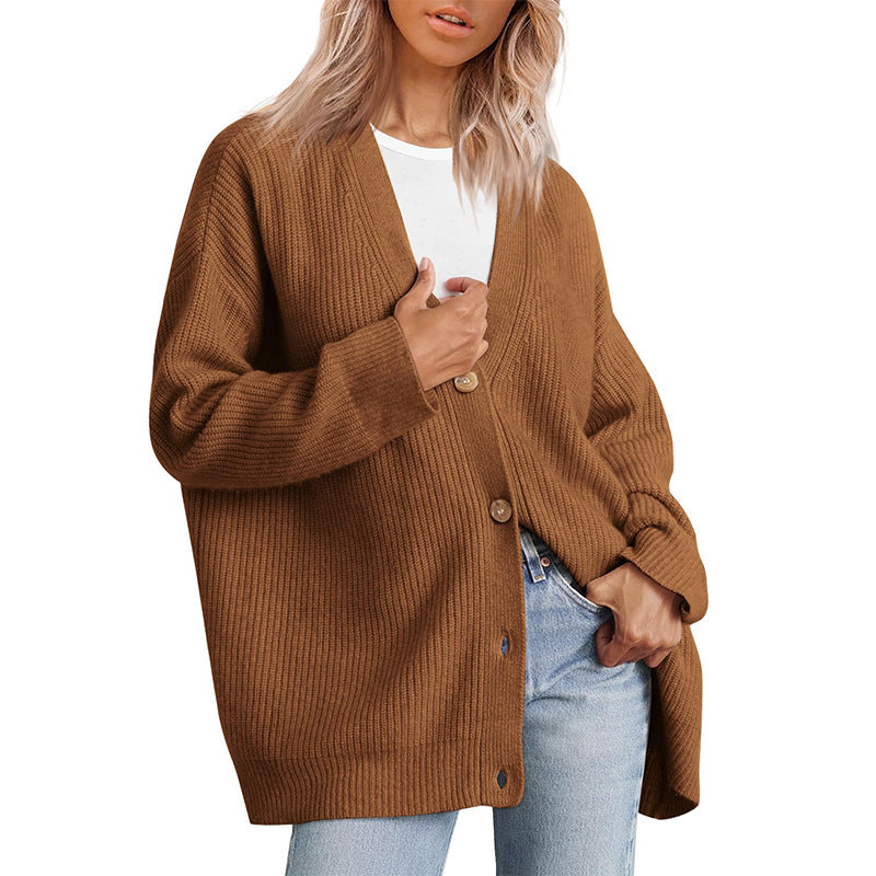 Damen-Strickjacke in Übergrößer | Gestreift