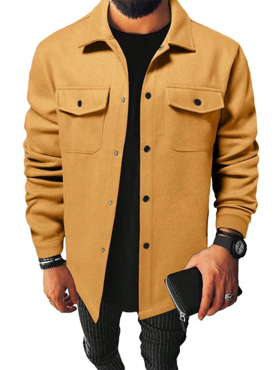 Geknöpfte Jacke mit Kragen für Männer