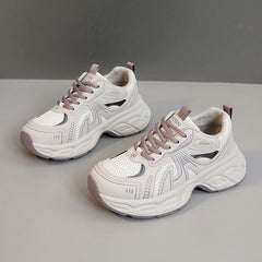 Damen Sportliche trendy Sneakers mit atmungsaktivem Design in Lila