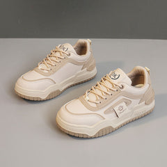 Damen Komfortable Sneakers mit atmungsaktiver Mesh-Oberfläche und dämpfender Laufsohle in Khaki