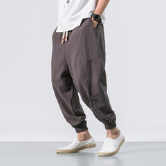 Shao | Bequeme Haremhose in Grau