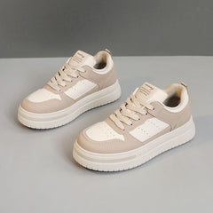 Damen Sportliche Sneaker mit dämpfender Laufsohle und modischem Obermaterial in Braun