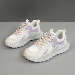 Damen Sportliche Sneaker mit dämpfendem Komfort und atmungsaktivem Obermaterial in Lila