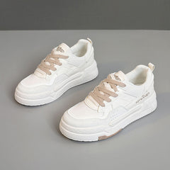 Damen Modische Sneaker mit robustem Laufdesign und bequemer Dämpfung in Beige