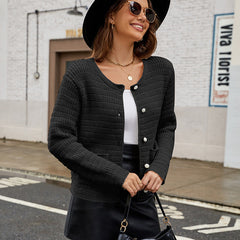 Damen FREIZEIT STRICKJACKE | KOMFORTABEL, STILVOLL, VIELSEITIG in Schwarz