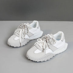 Damen Sportliche Sneaker mit Komfortsohle und atmungsaktivem Obermaterial in Grau