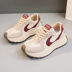 Damen Modische Sneaker mit ausgezeichneter Dämpfung und atmungsaktivem Obermaterial in Khaki