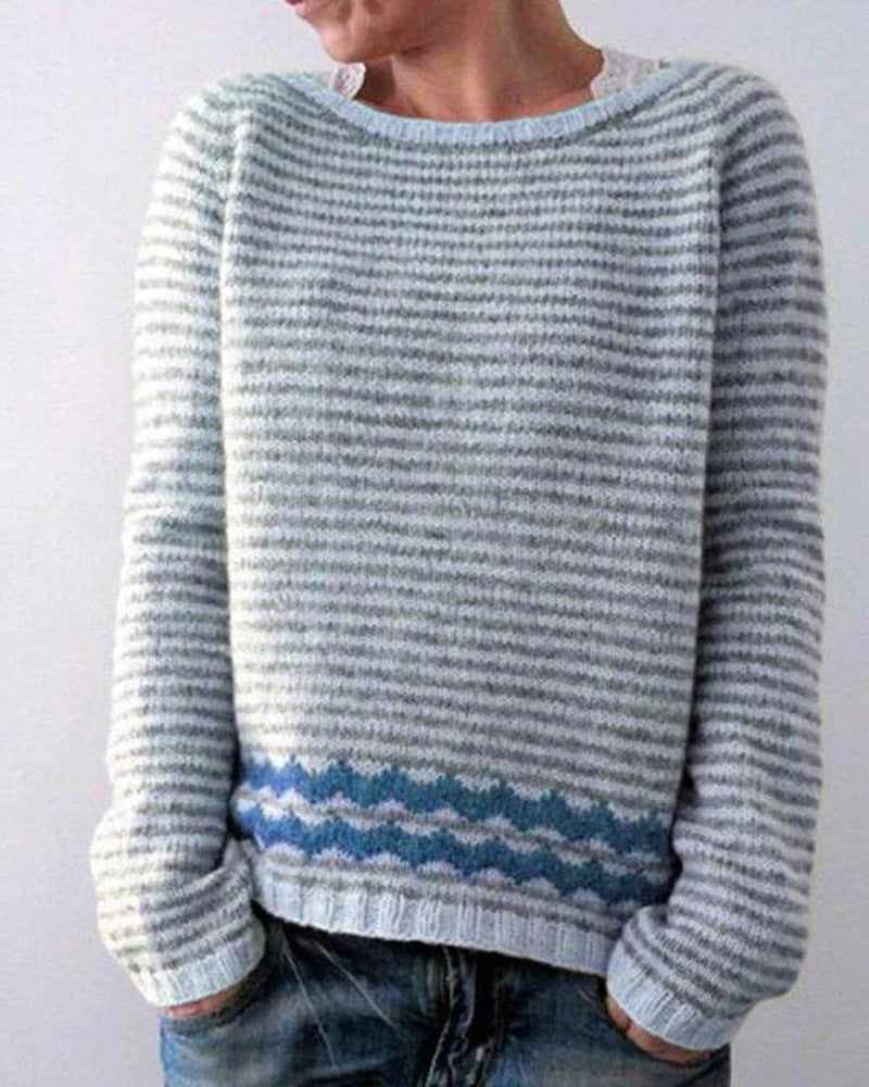 RUNDHALS DAMENPULLOVER | ELEGANTER KOMFORTSTIL