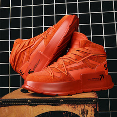 Herren Modische High-Top Sneakers mit innovativem Traktionsdesign in Orange