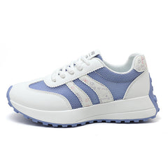 Damen Sportliche Sneakers mit atmungsaktivem Mesh-Obermaterial und flexibler Sohle in Lila