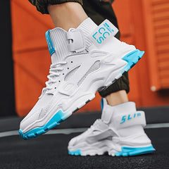Damen Sportschuhe mit hohem Knöchelschutz und rutschfester Sohle in Weiß