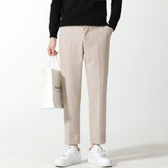 Osaka | Lässige Baumwollhose in Beige